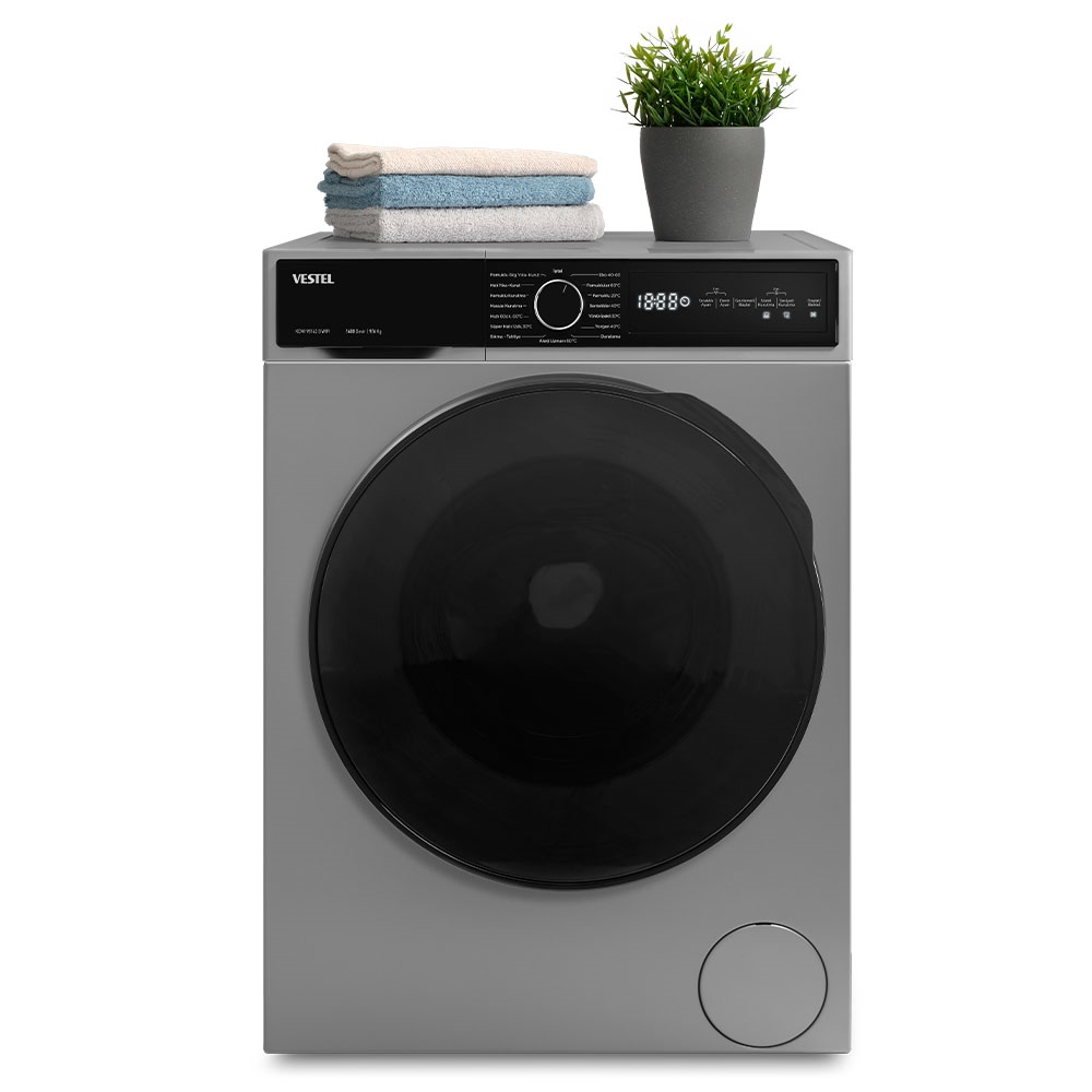 Vestel KCMI 98142 G WIFI 9 Kg 1400 Devir Kurutmalı Çamaşır Makinesi